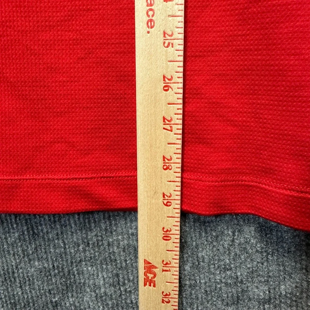 Nike Golf Sphere Dry Shirt Mens XXL Red Short Sleeve Textured Performance Tee